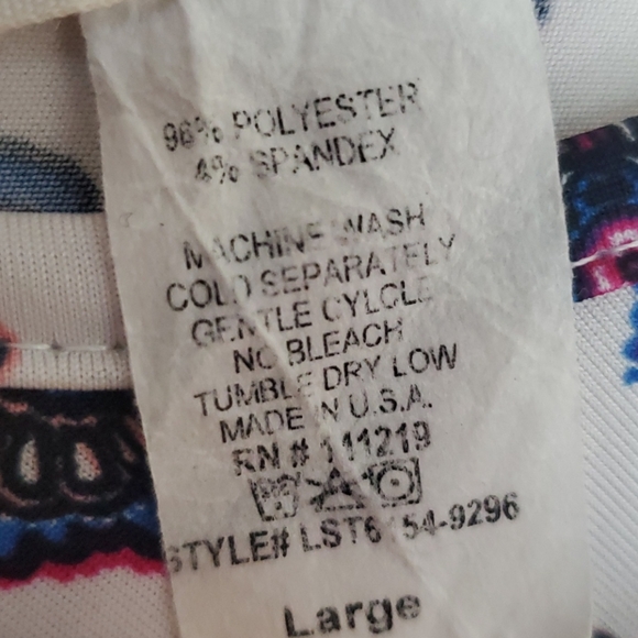 Love Spell Sleeveless Print Top L - Picture 9 of 9